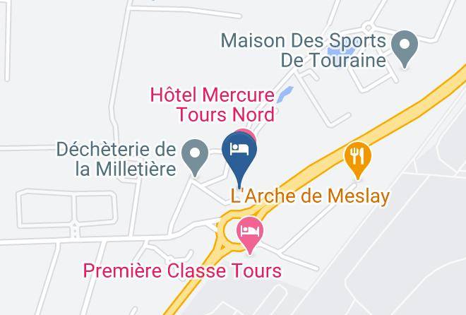 Indre Et Loire - Hotelf1 Tours Nord Maps
