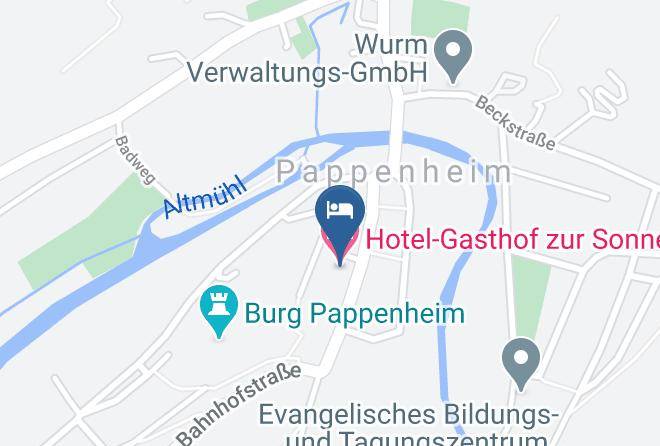 Weisenburg Gunzenhausen - Hotel Gasthof Zur Sonne Maps