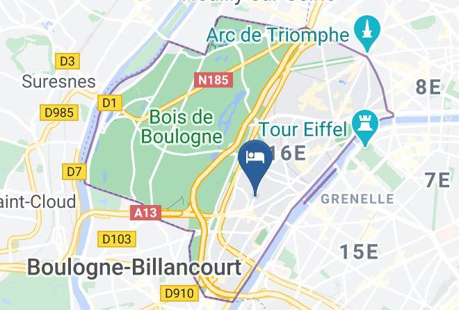 Hotelhome Paris 16 Map