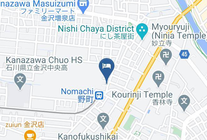 Kanazawa City - Hotelichirin Kanazawa Maps