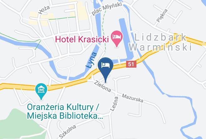 Lidzbarski - Hotelik Kopernik Maps