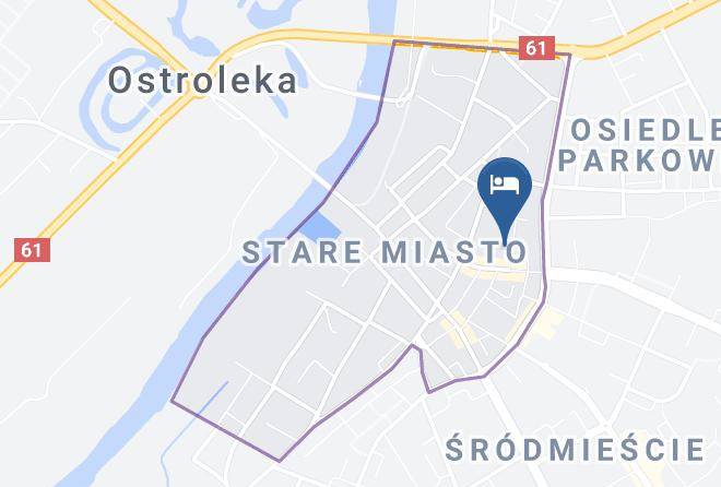 Hotelik Ostroleka Map