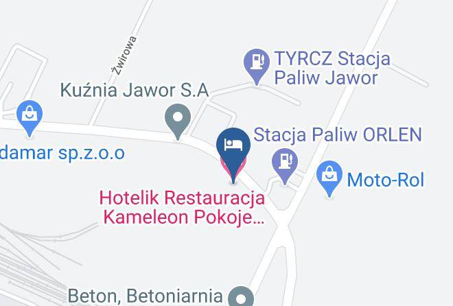 Jaworski - Hotelik Restauracja Kameleon Pokoje Goscinne Maps