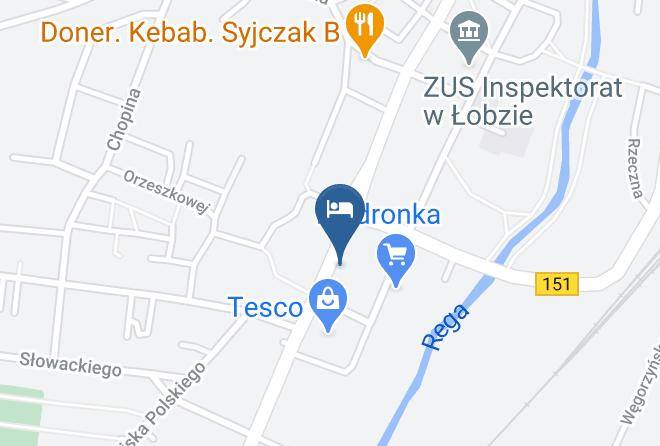 Lobeznty - Hotelik Slowianski Maps