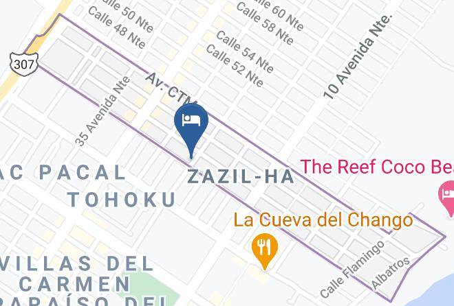 Hotelito Del Mar Playa Del Carmen Map