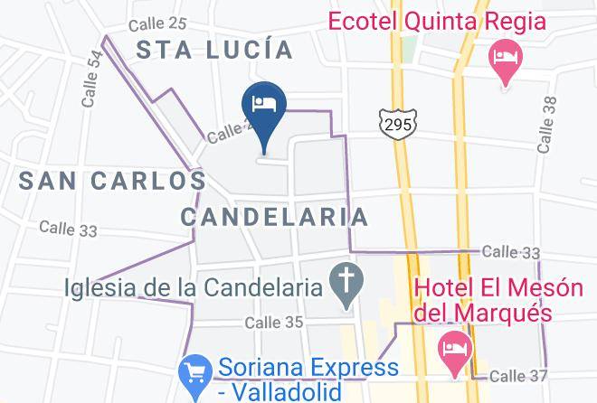 Valladolid - Hotelito El Callejon Maps