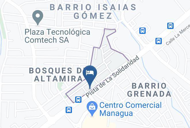 Managua - Hotelito Kelly Maps
