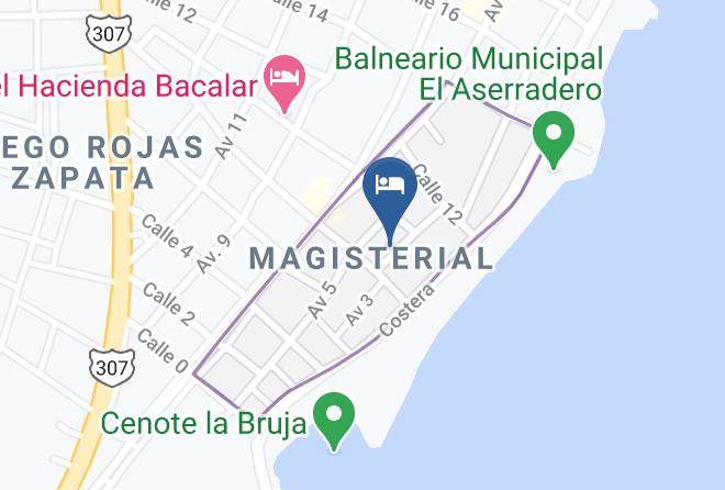 Bacalar - Hotelito La Ceiba Maps