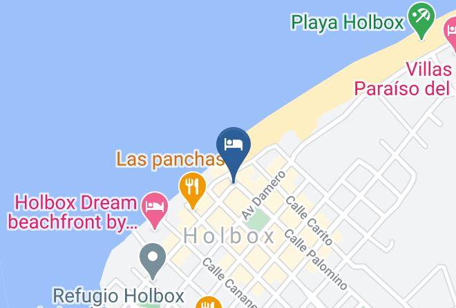 Lazaro Cardenas - Hotelito La Chaya Holbox Maps