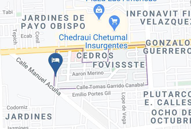 Othon P Blanco - Hotelito La Meme Maps