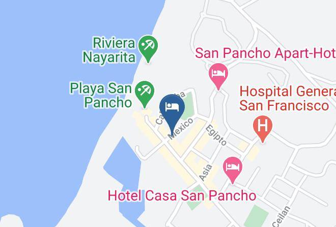Bahia De Banderas - Hotelito Mar Azul Maps