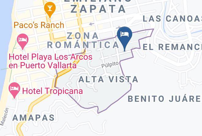 Puerto Vallarta - Hotelito Rolando Maps