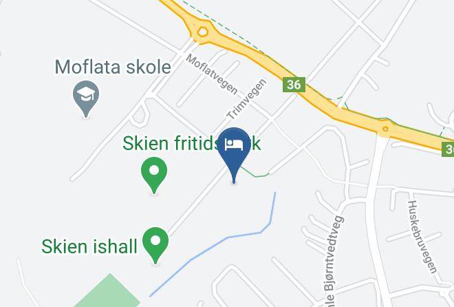 Skien - Hotell Fritidsparken Maps