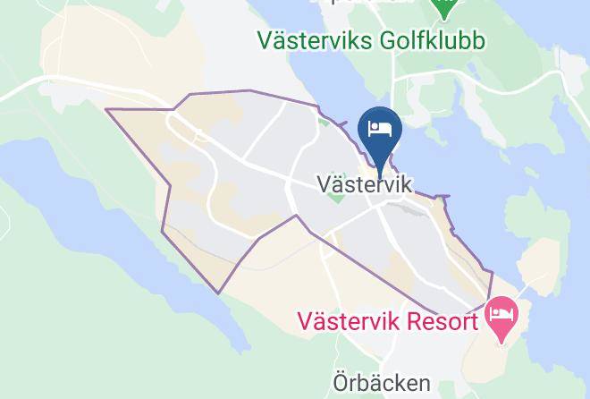 Vastervik - Hotell Guldkant Maps