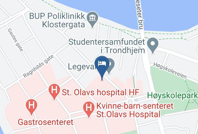 Trondheim - Hotell St Olav Maps