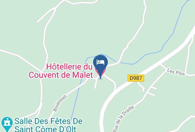 Aveyron - Hotellerie Du Couvent De Malet Maps