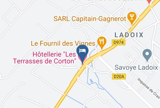 Hotellerie Les Terrasses De Corton Map