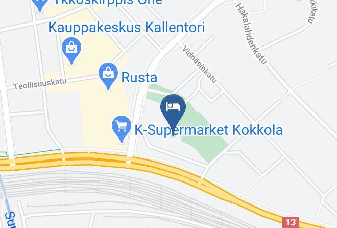 Kokkola - Hotelli Nukkumatti Maps
