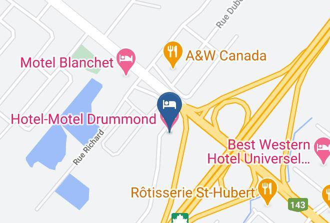 Drummond Regional County Municipality - Hotel Motel Drummond Maps