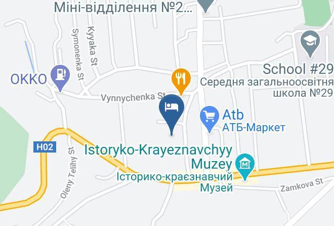 Vinniki - Hotelno Restorannyy Kompleks Halaktyka Maps
