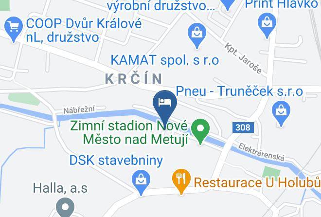 Nachod - Hotelova Ubytovna Z Sport Maps