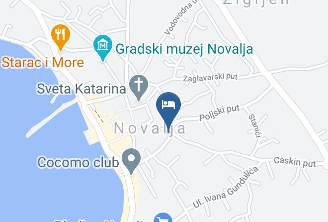 Hotel Pansion Happy Sun Of Pag Map