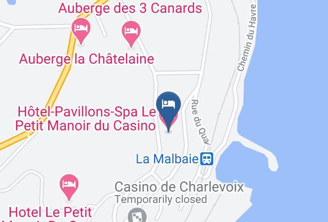 Charlevoix Est Regional County Municipality - Hotel Pavillons Spa Le Petit Manoir Du Casino Maps