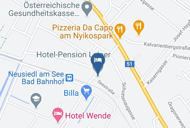 Neusiedl Am See - Hotel Pension Leiner Maps