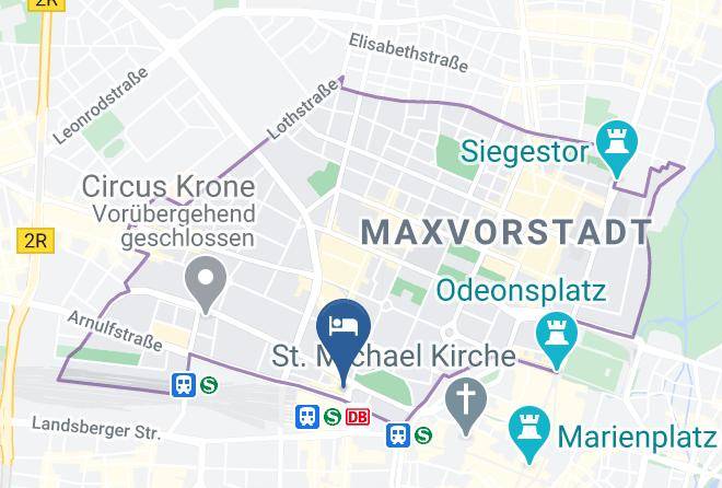Munich District - Hotelpension Locarno Maps