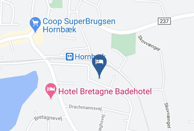 Hornbaek - Hotelpension Og Spisehus Ewaldsgaarden V Jeff Hjetting Maps