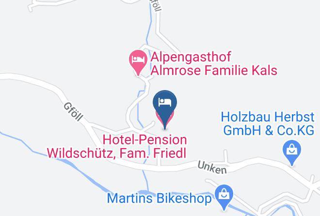 Zell Am See - Hotel Pension Wildschutz Fam Friedl Maps