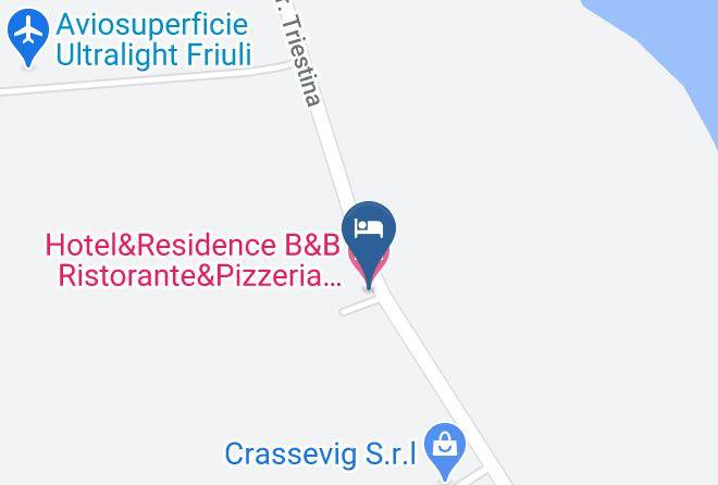 Udine - Hotel&residence B&b Ristorante&pizzeria Dogana Vecchia Maps