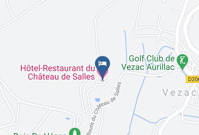 Cantal - Hotel Restaurant Du Chateau De Salles Maps