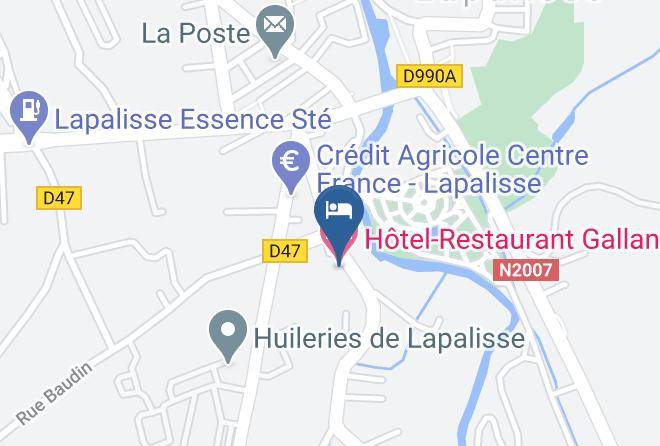 Allier - Hotel Restaurant Galland Maps