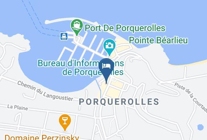 Var - Hotel Restaurant L'oustaou De Porquerolles Maps