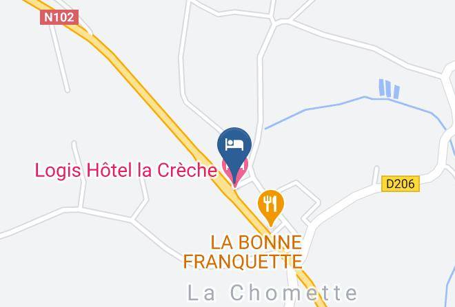 Haute Loire - Hotel Restaurant La Creche Maps