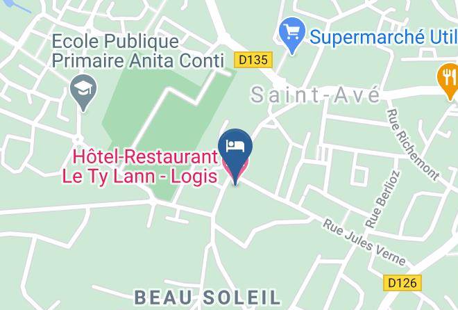 Morbihan - Hotel Restaurant Le Ty Lann Logis Maps