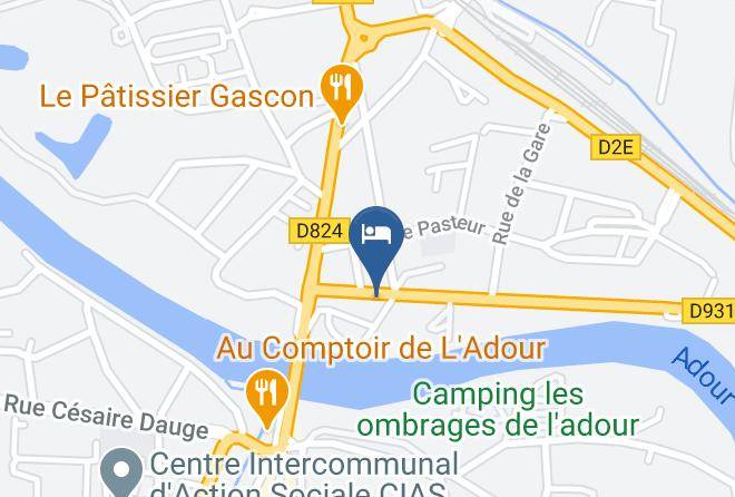 Landes - Hotel Restaurant Les Platanes Maps