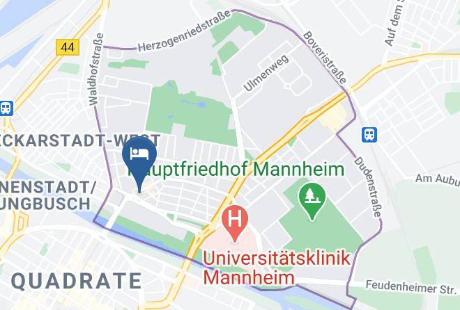 Mannheim - Hotel Restaurant Memo Maps