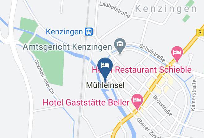 Emmendingen - Hotel Restaurant Muhleinsel Maps