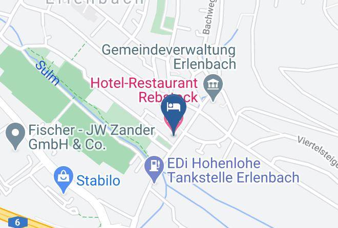 Hotel Restaurant Rebstock Map