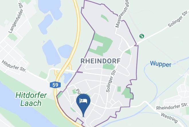 Leverkusen - Hotel Restaurant Rheinischer Hof Maps