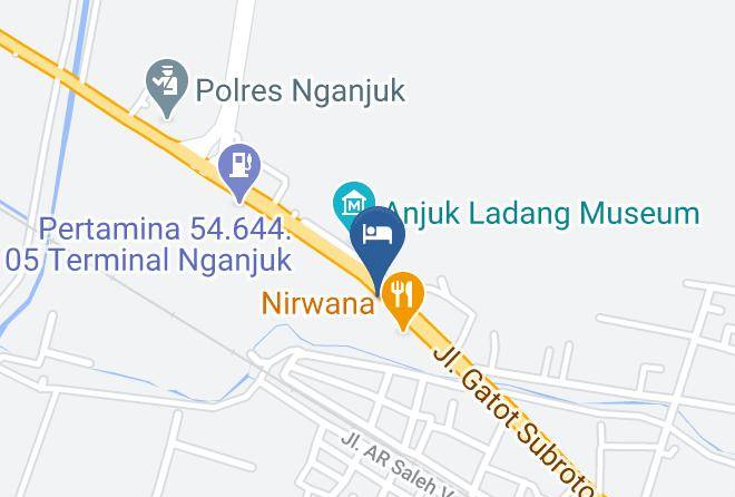 Nganjuk Regency - Hotel&resto Nirwana Nganjuk Maps