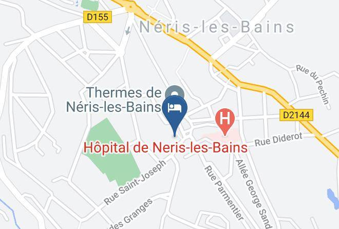 Allier - Hotels A Neris Les Bains Maps