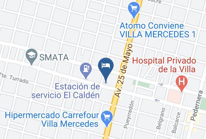 General Pedernera Department - Hotels Parque Maps