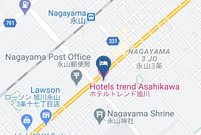 Asahikawa City - Hotels Trend Asahikawa Maps