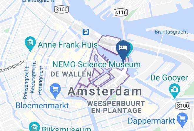 Amsterdam - Hotelschip Gandalf Maps