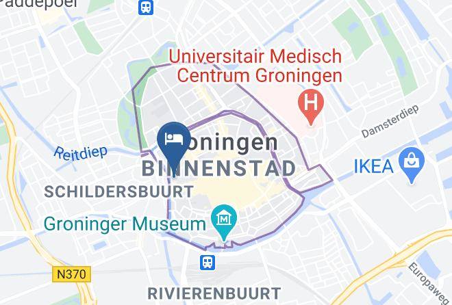 Groningen Groningen Centrum - Hotelschip Mars Maps