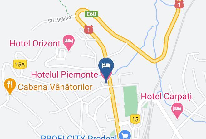 Predeal - Hotelul Piemonte Maps