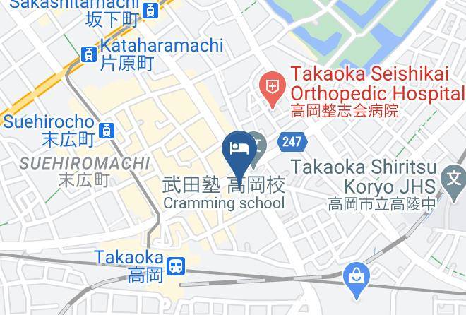 Takaoka City - Hoteruarufawantakaoka Maps
